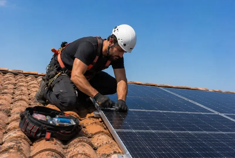 Maintenance et monitoring de panneaux solaires à Hières-sur-Amby